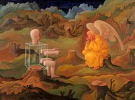 Umělá inteligence, roboti a drony v klasických “barokních a romantických” obrazech.